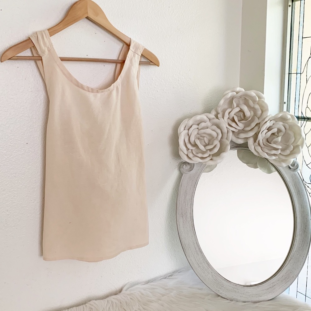 Blush Brooklyn Industries Criss Cross Back Tank